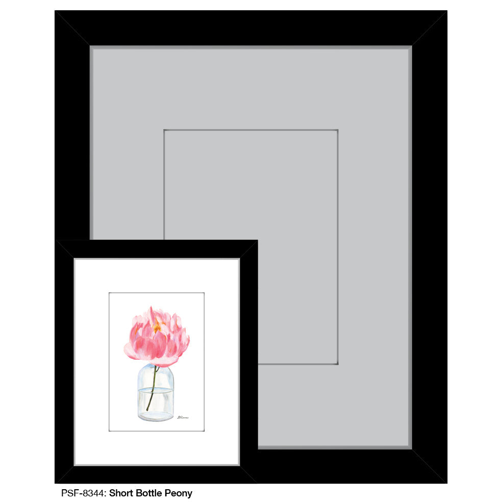 Short Bottle Peony, Print (#8344A) - Arte House