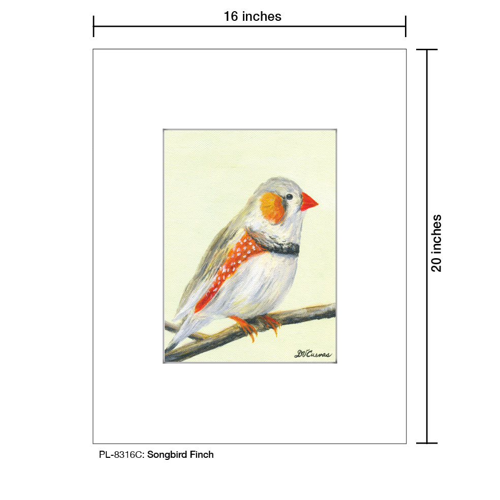 Songbird Finch, Print (#8316C) - Arte House