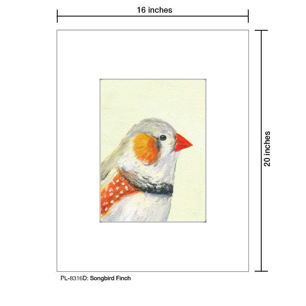 Songbird Finch, Print (#8316D) - Arte House