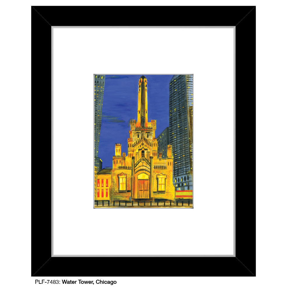 Water Tower, Chicago, Print (#7483A) - Arte House