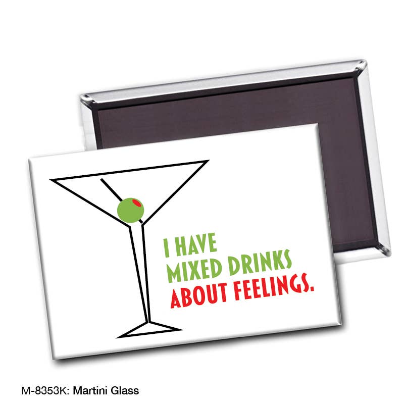 Martini Glass, Magnet (M-8353K)