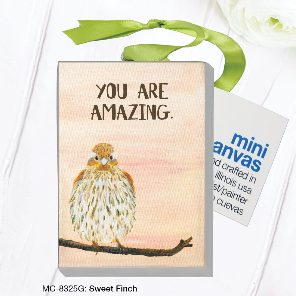Sweet Finch, Mini Canvas (MC-8325G) - Arte House