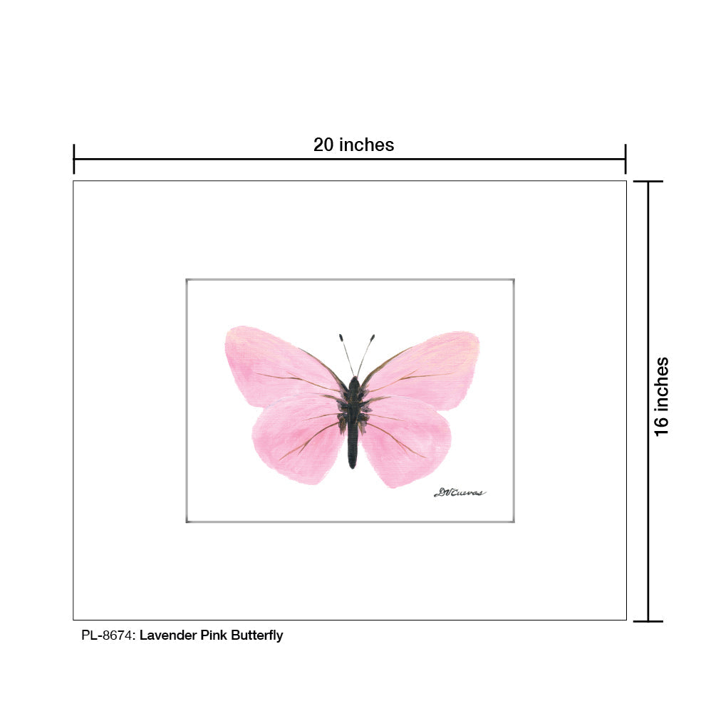 Lavender Pink Butterfly, Print (#8674F) - Arte House