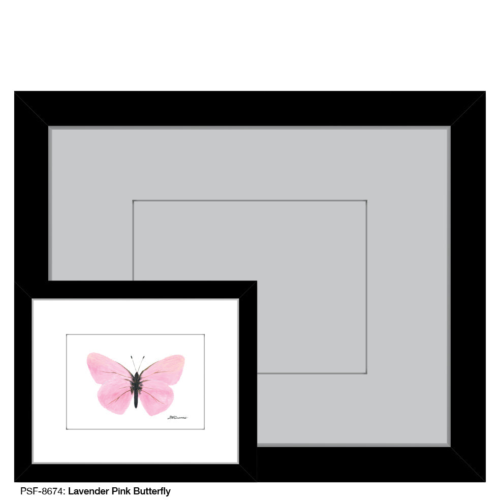Lavender Pink Butterfly, Print (#8674F) - Arte House