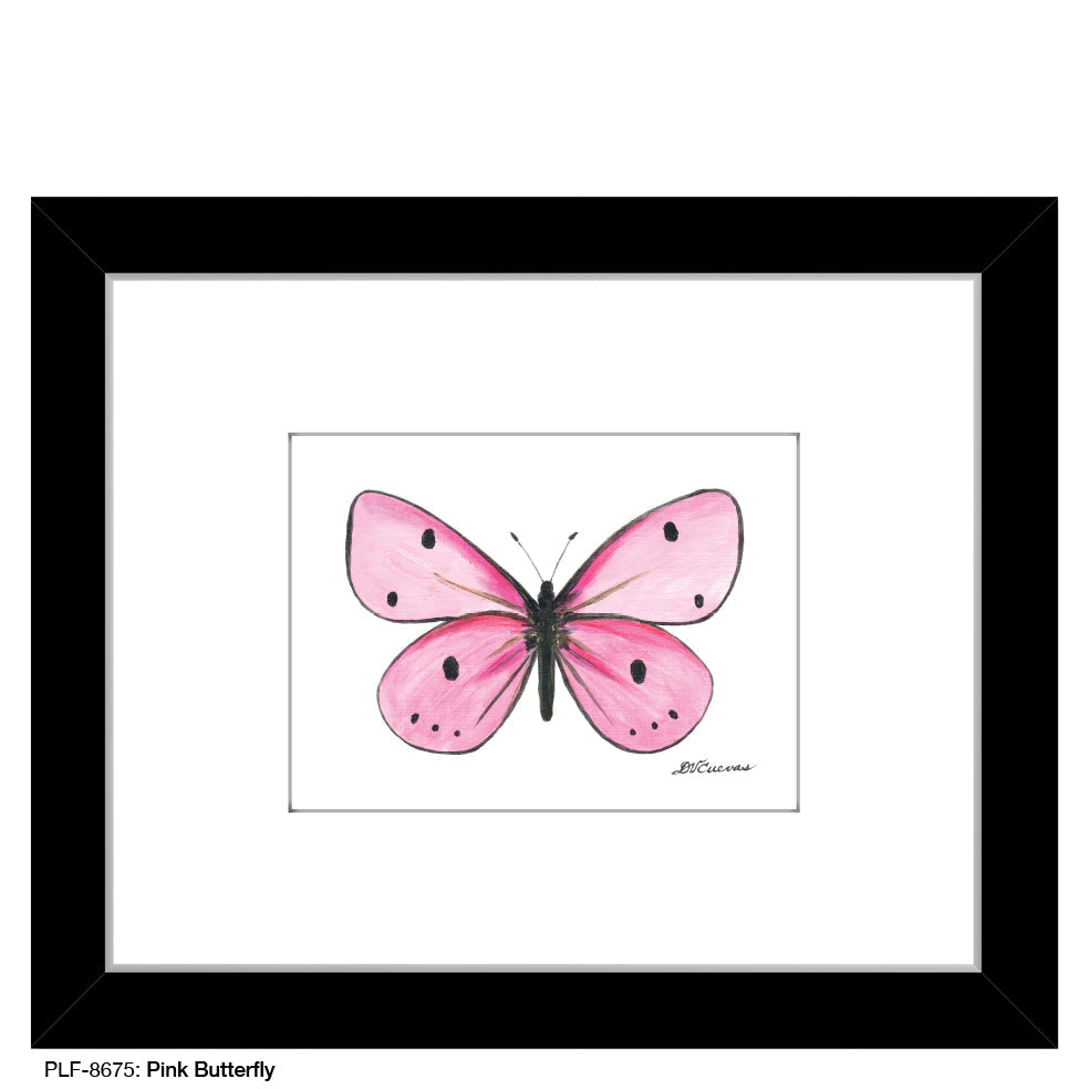 Pink Butterfly, Print (#8675F) - Arte House