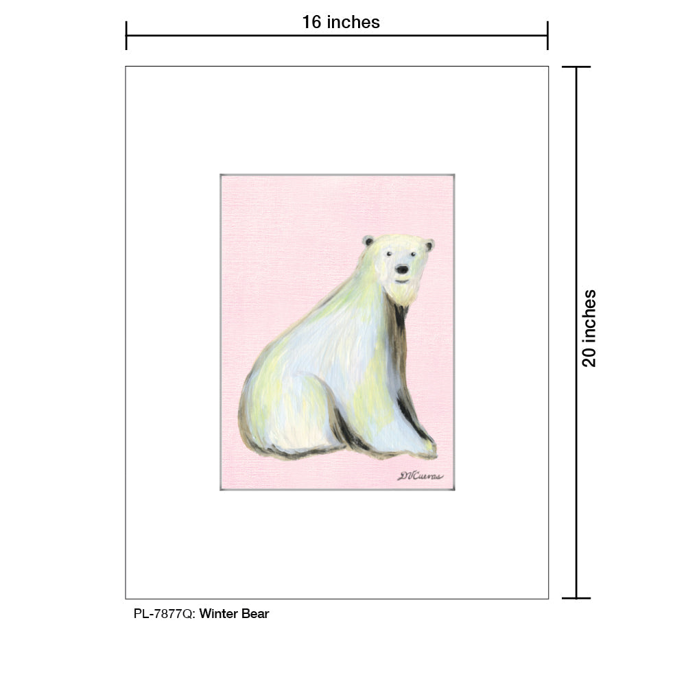 Winter Bear, Print (#7877Q) - Arte House