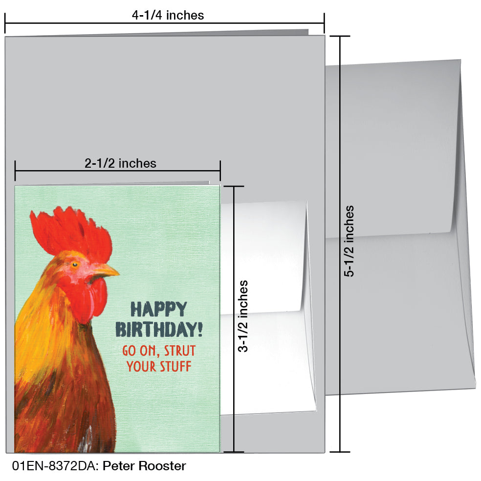 Peter Rooster, Greeting Card (8372DA) - Arte House