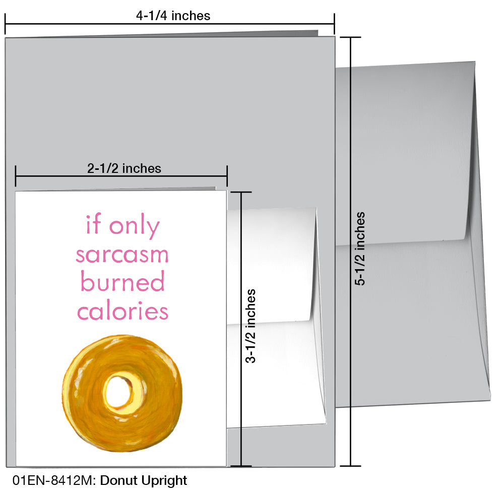 Donut Upright, Greeting Card (8412M) - Arte House