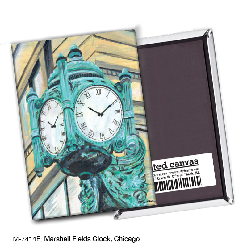 Marshall Fields Clock, Chicago, Magnet (M-7414E) - Arte House