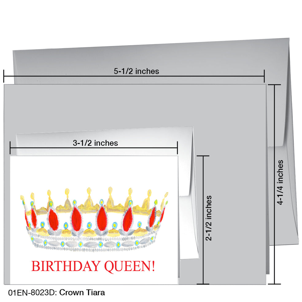 Crown Tiara, Greeting Card (8023D) - Arte House