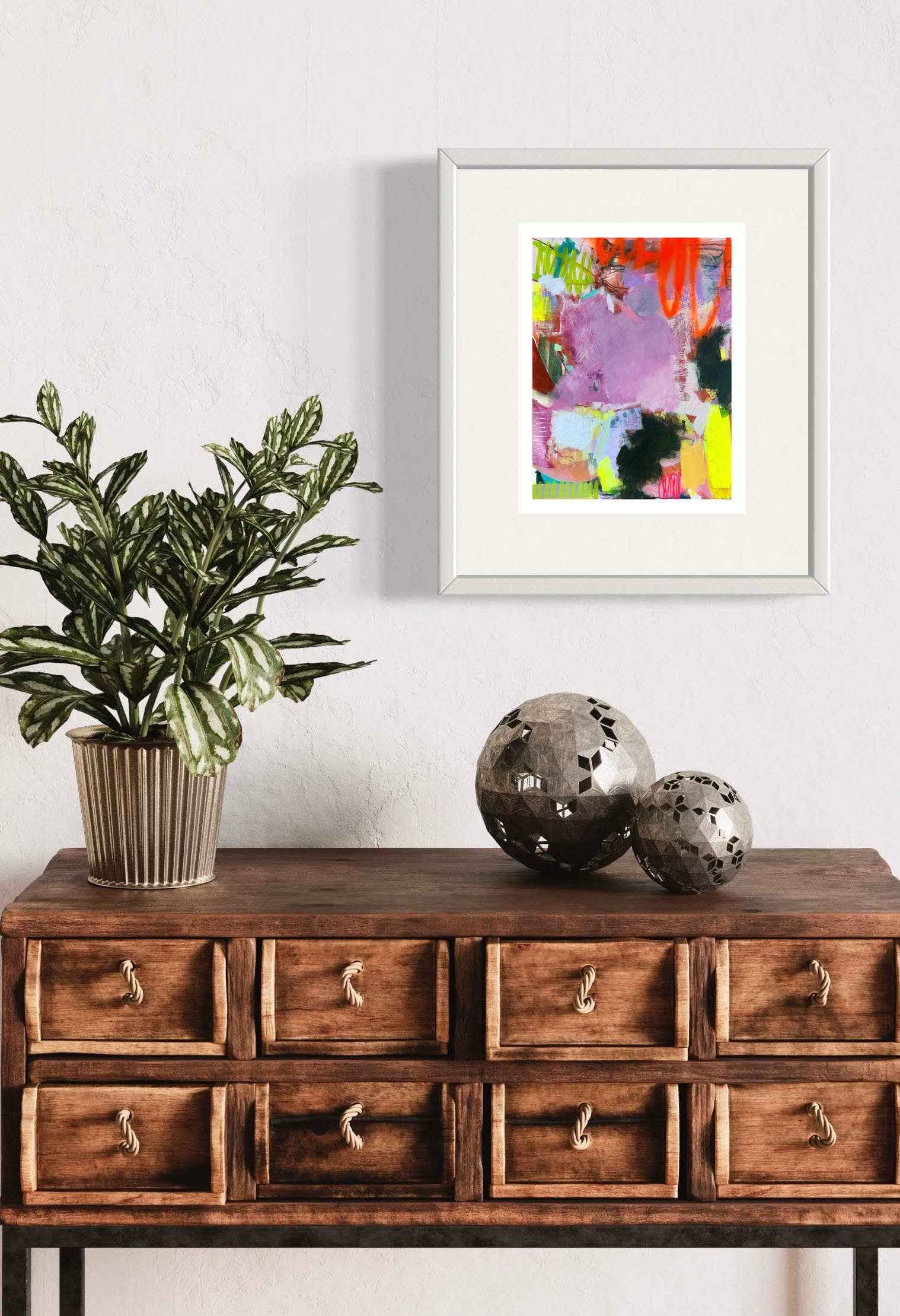 Color Me Happy Abstract Art Print