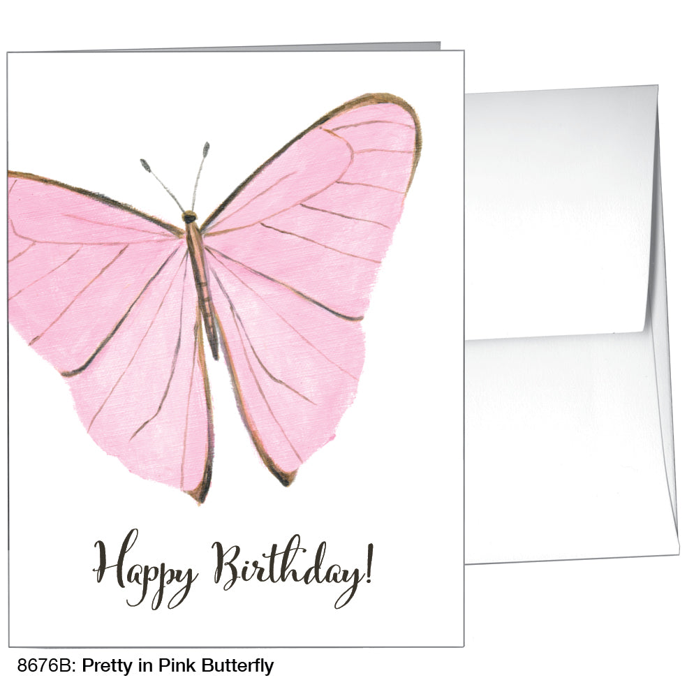 Pretty in Pink Butterfly, Greeting Card (8676B) - Arte House