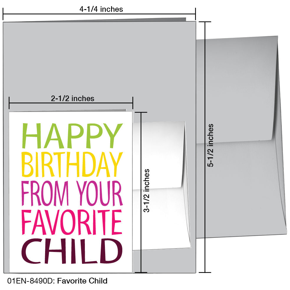 Favorite Child, Greeting Card (8490D) - Arte House