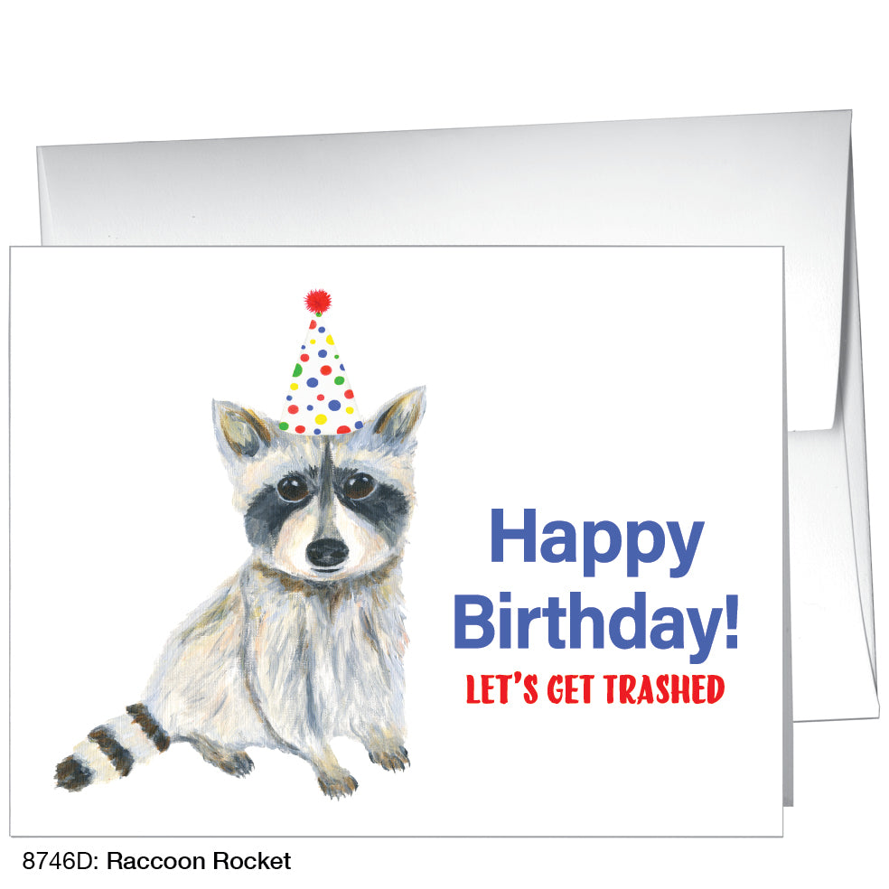 Raccoon Rocket, Greeting Card (8746D) - Arte House