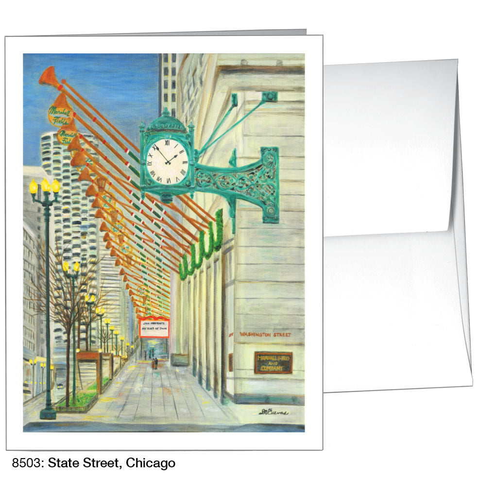 State Street, Chicago, Greeting Card (8503A) - Arte House