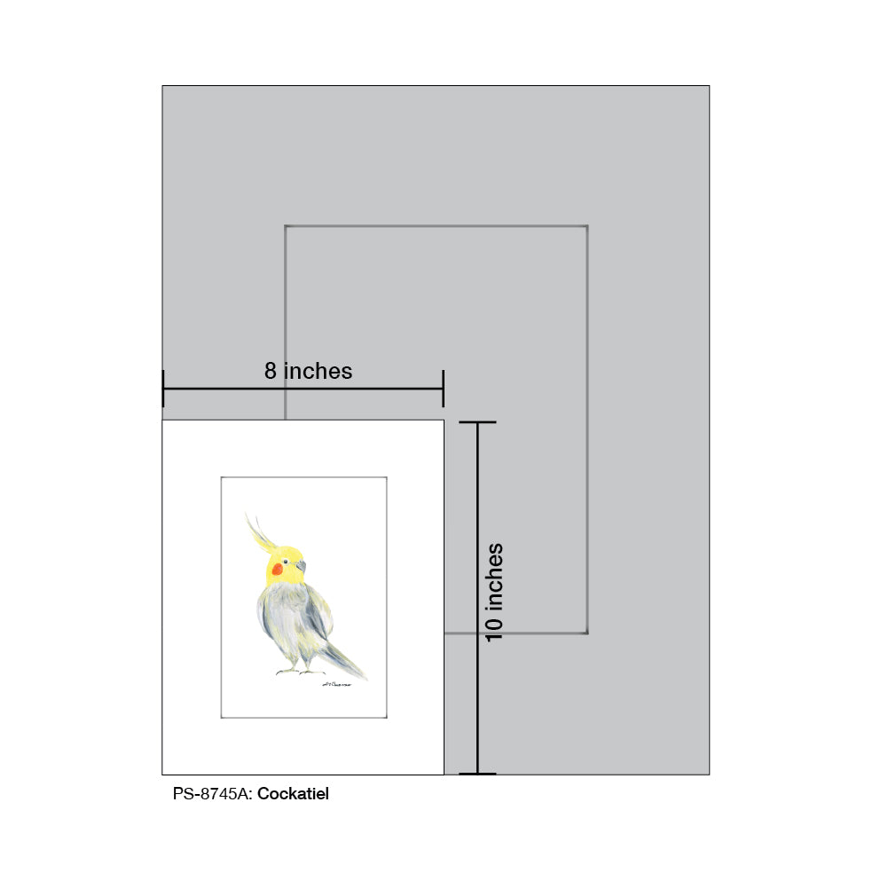 Cockatiel, Print (#8745A) - Arte House