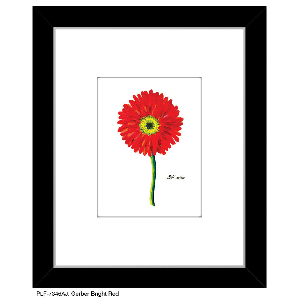 Gerber Bright Red, Print (#7346AJ) - Arte House