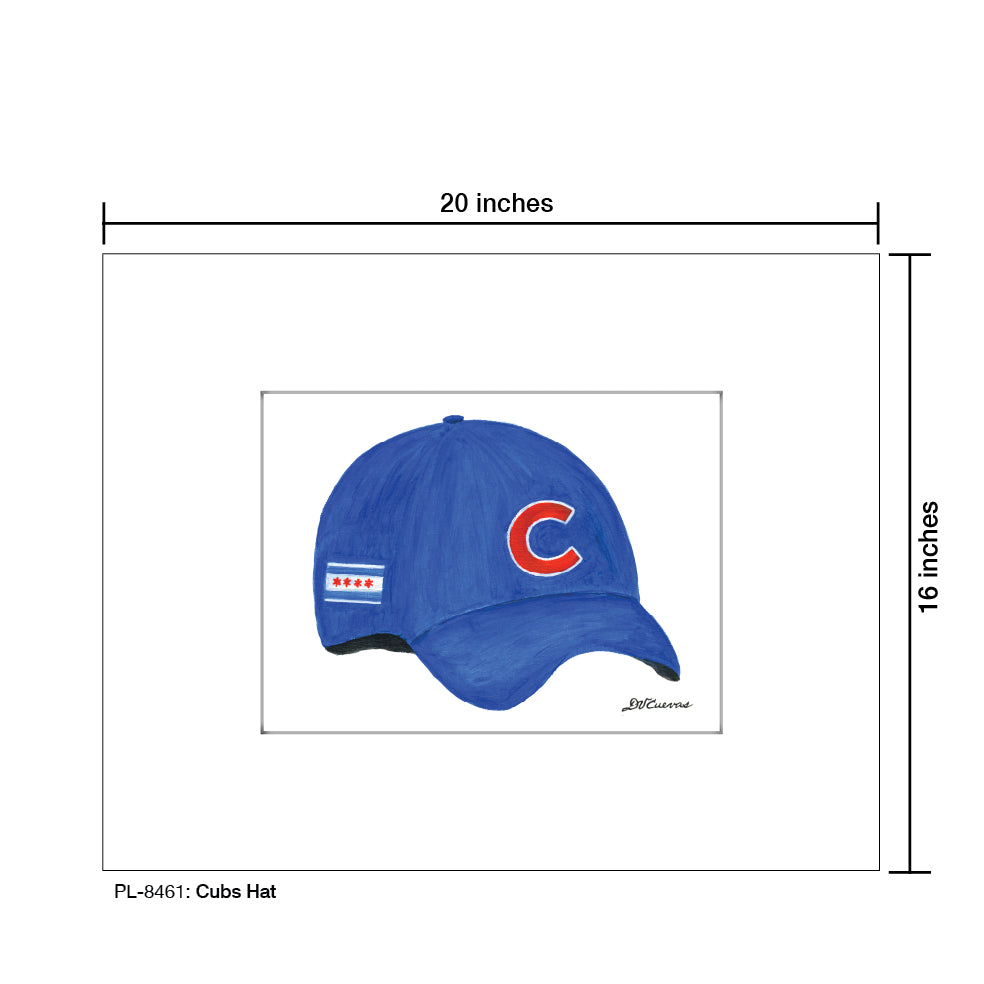 Cubs Hat, Print (#8461H) - Arte House