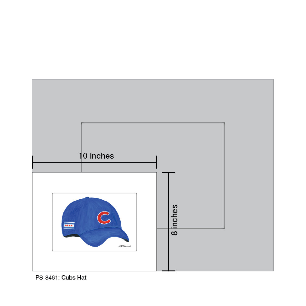 Cubs Hat, Print (#8461H) - Arte House