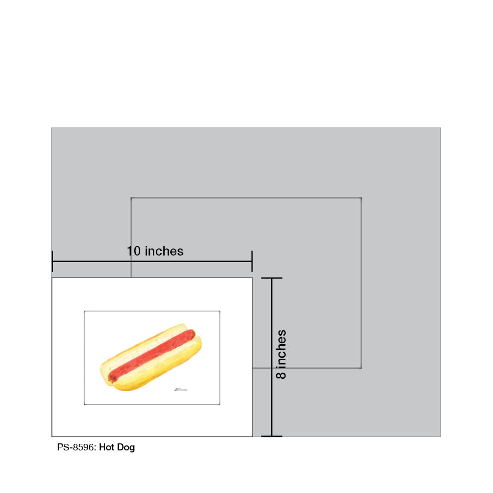 Hot Dog, Print (#8596B) - Arte House