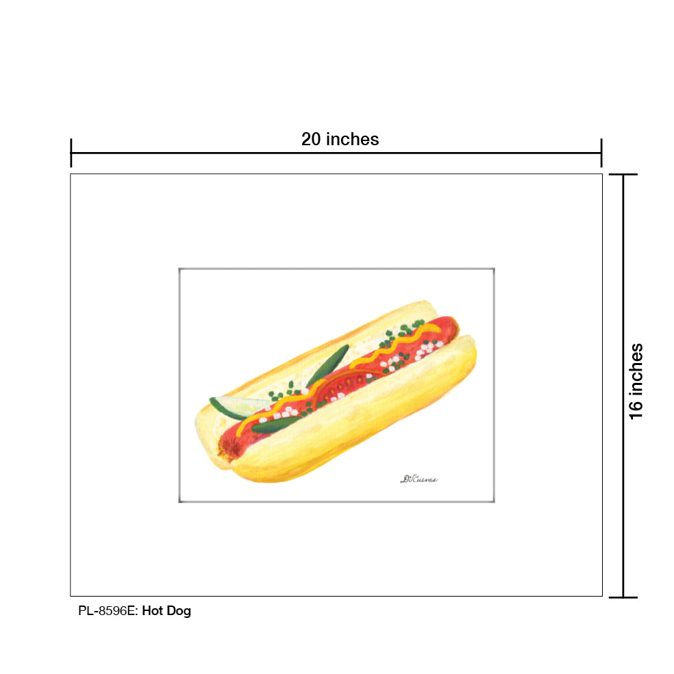 Hot Dog, Print (#8596E) - Arte House