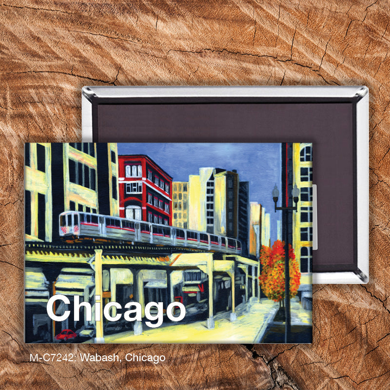 Wabash, Chicago, Magnet (M-7242A) - Arte House