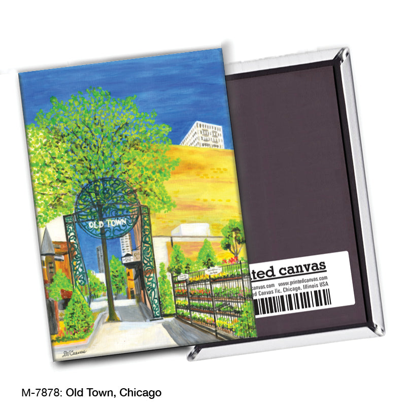 Old Town, Chicago, Magnet (M-7878A) - Arte House