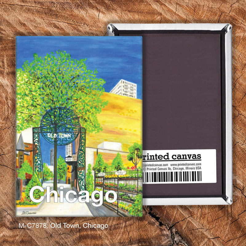 Old Town, Chicago, Magnet (M-7878A) - Arte House