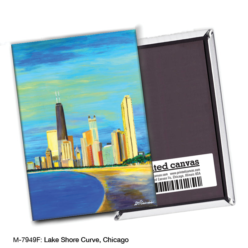 Lake Shore Curve, Chicago, Magnet (M-7949F) - Arte House
