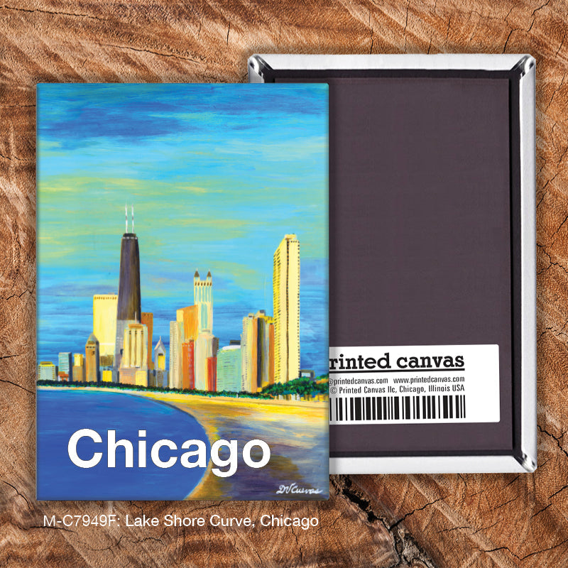 Lake Shore Curve, Chicago, Magnet (M-7949F) - Arte House