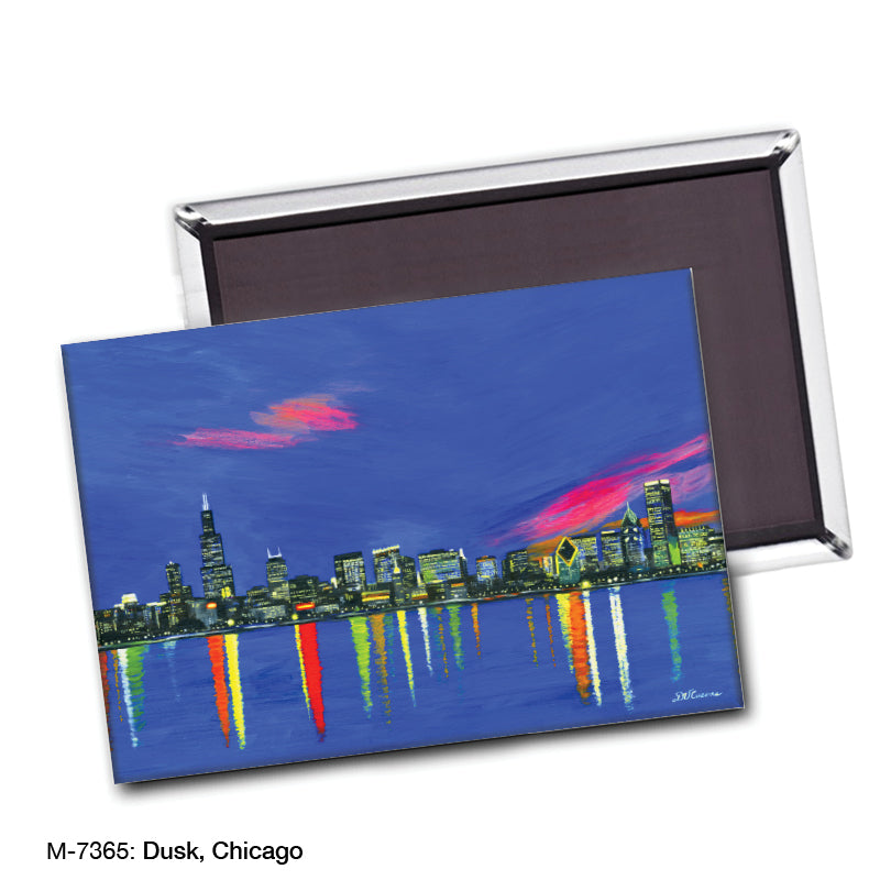 Dusk, Chicago, Magnet (M-7365A)