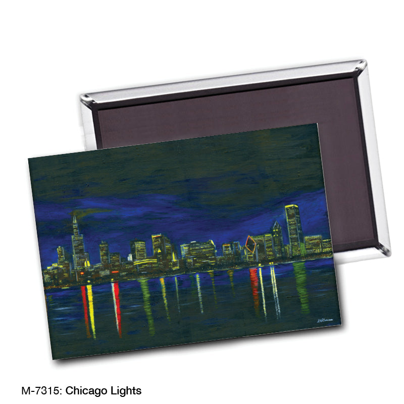 Chicago Lights, Magnet (M-7315A) - Arte House