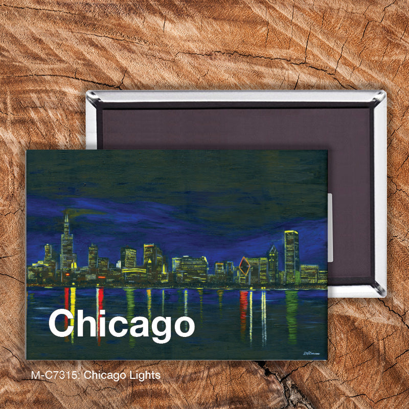 Chicago Lights, Magnet (M-7315A) - Arte House