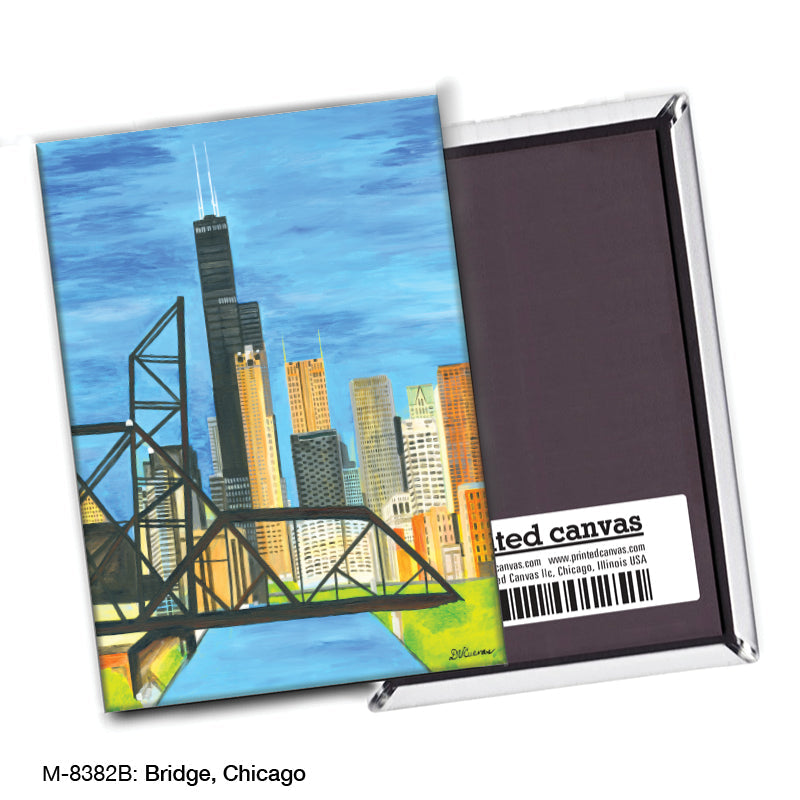 Bridge, Chicago, Magnet (M-8382B) - Arte House