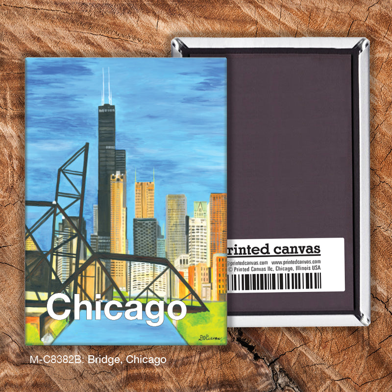 Bridge, Chicago, Magnet (M-8382B) - Arte House