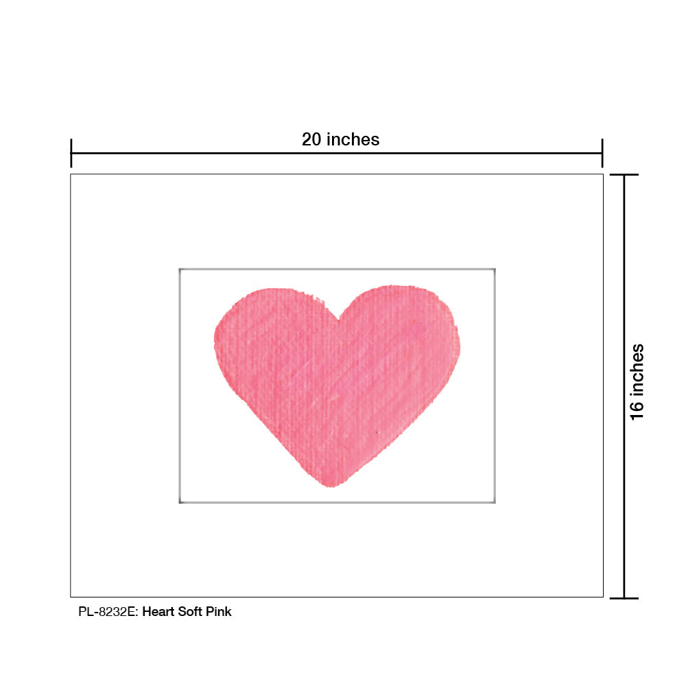 Heart Soft Pink, Print (#8232E) - Arte House