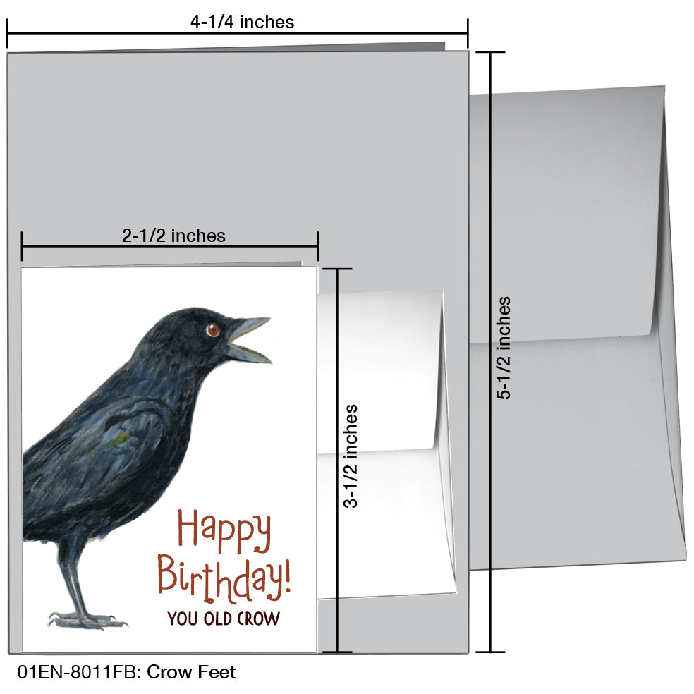 Crow Feet, Greeting Card (8011FB) - Arte House