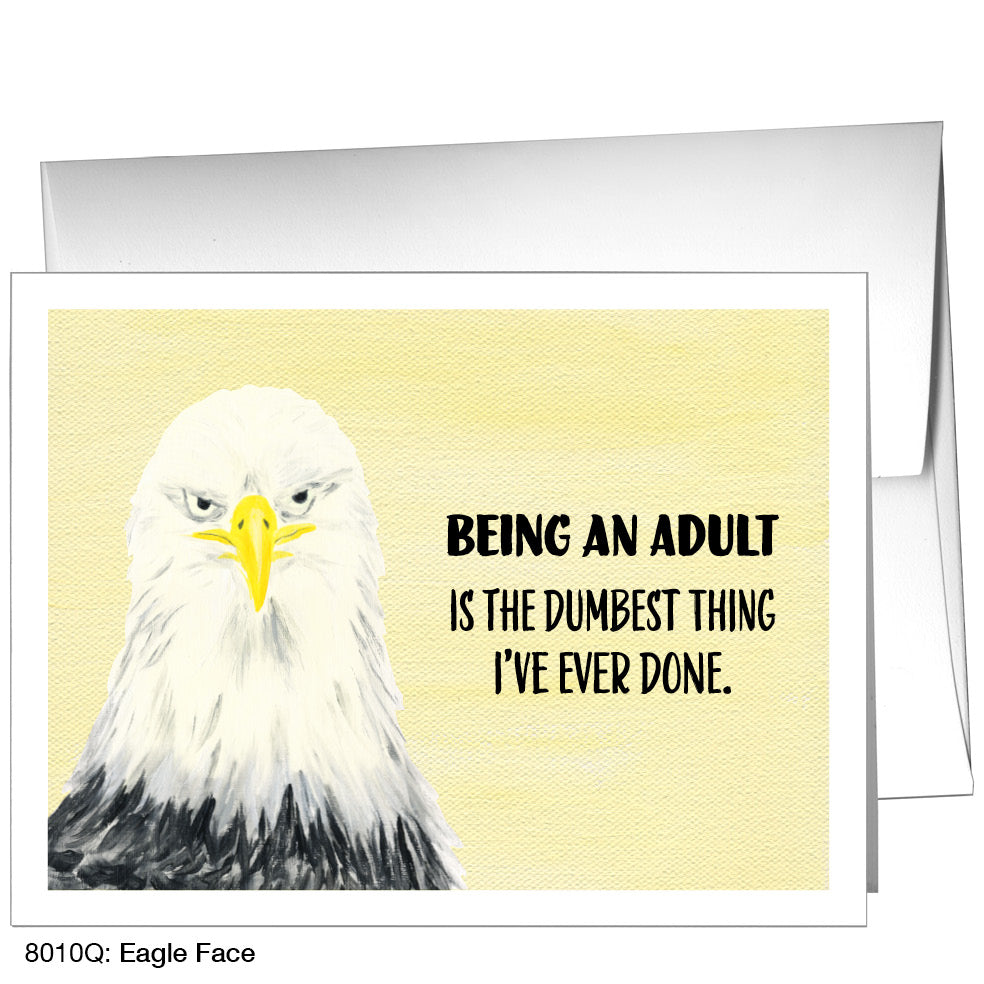 Eagle Face, Greeting Card (8010Q) - Arte House