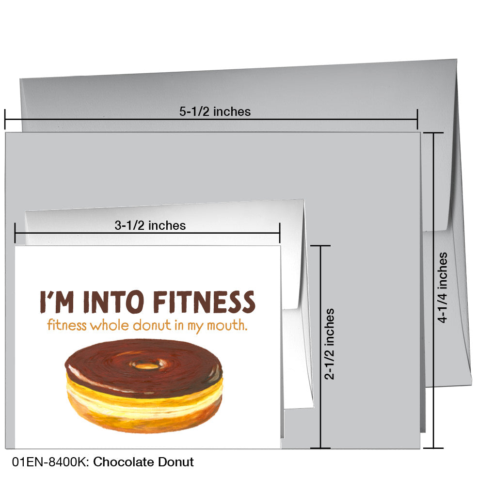 Chocolate Donut, Greeting Card (8400K)