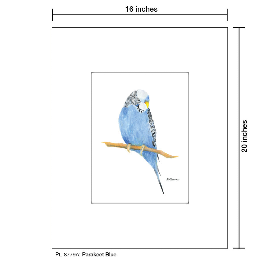 Parakeet Blue, Print (#8779A) - Arte House
