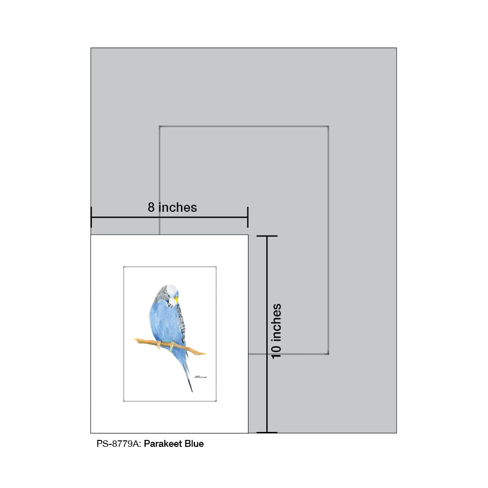 Parakeet Blue, Print (#8779A) - Arte House
