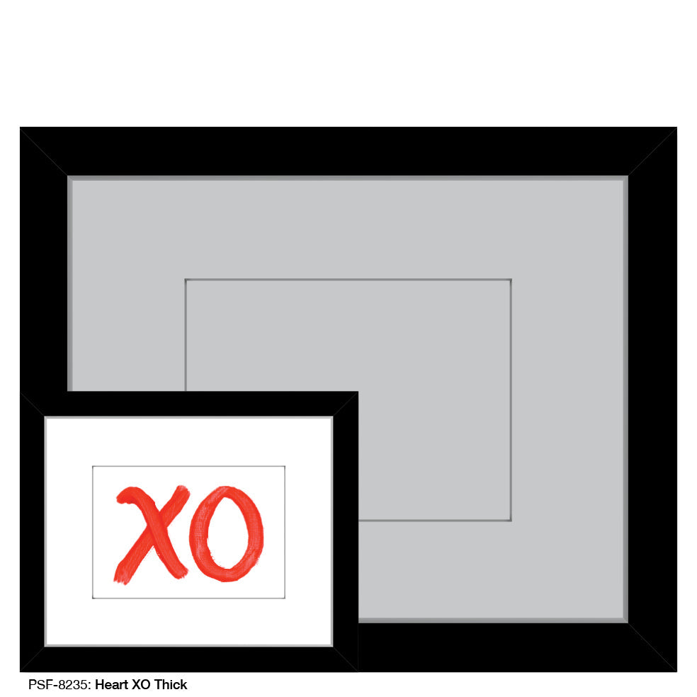 Heart XO Thick, Print (#8235A)