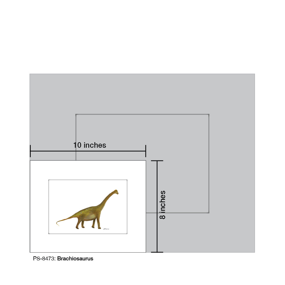 Brachiosaurus, Print (#8473A)
