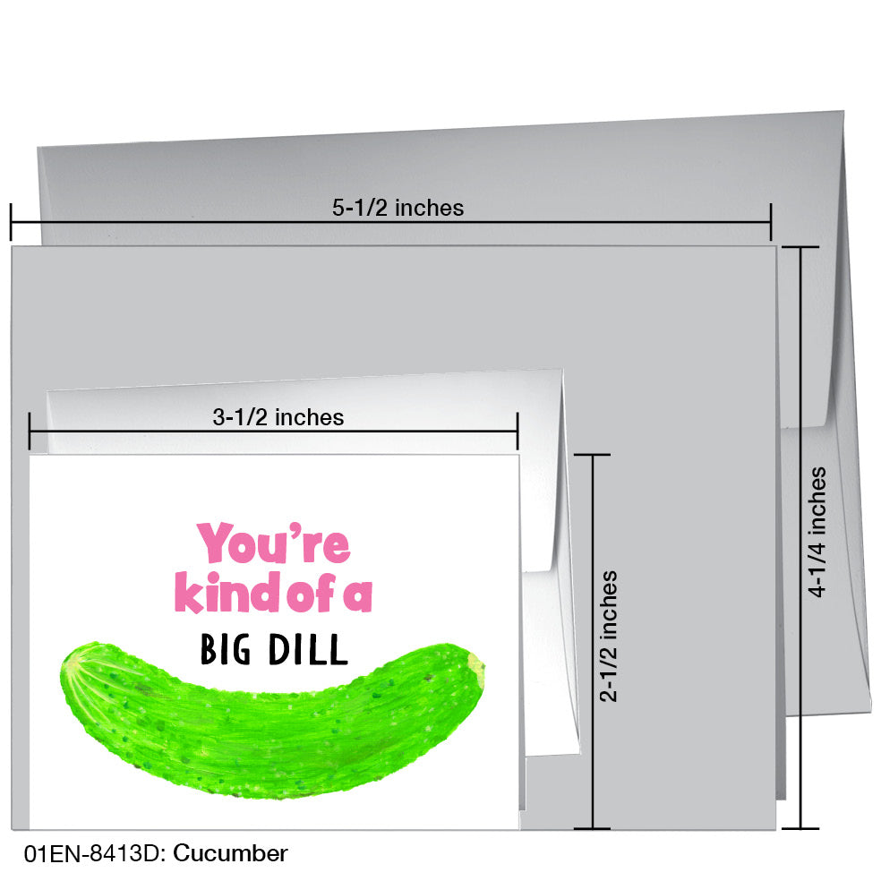 Cucumber, Greeting Card (8413D) - Arte House
