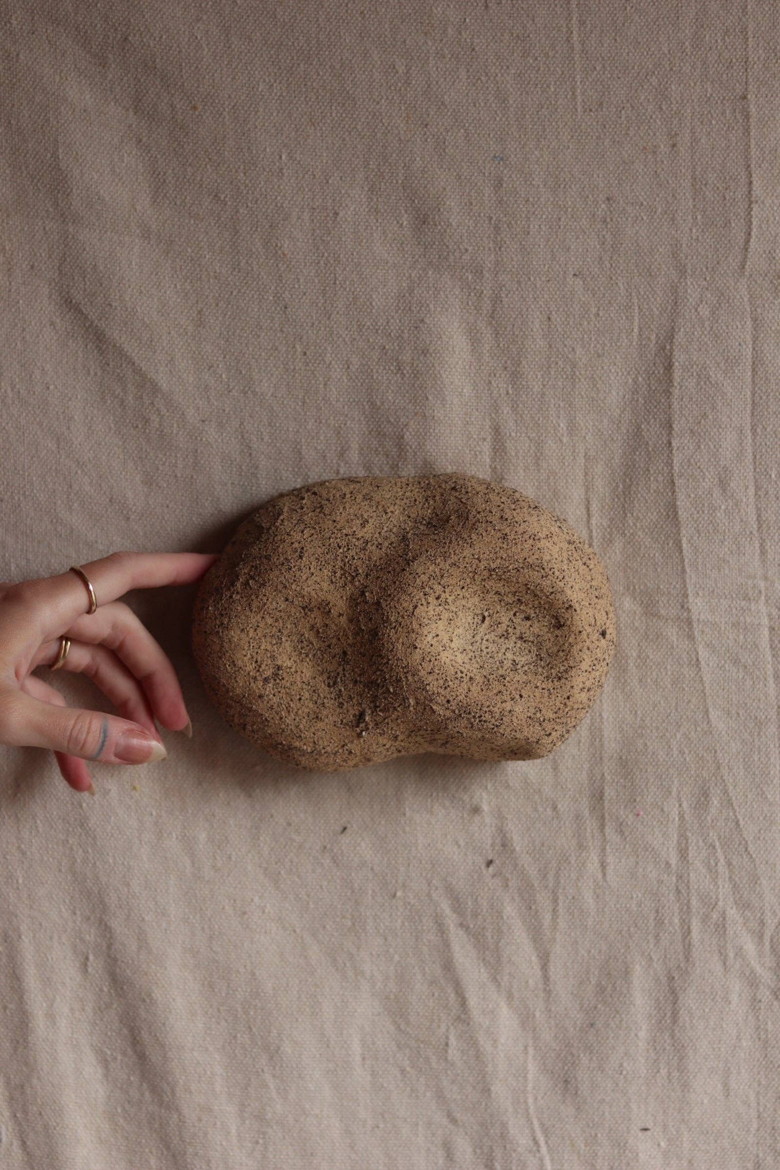 6" Gathered Earth Sculptural Wall Object