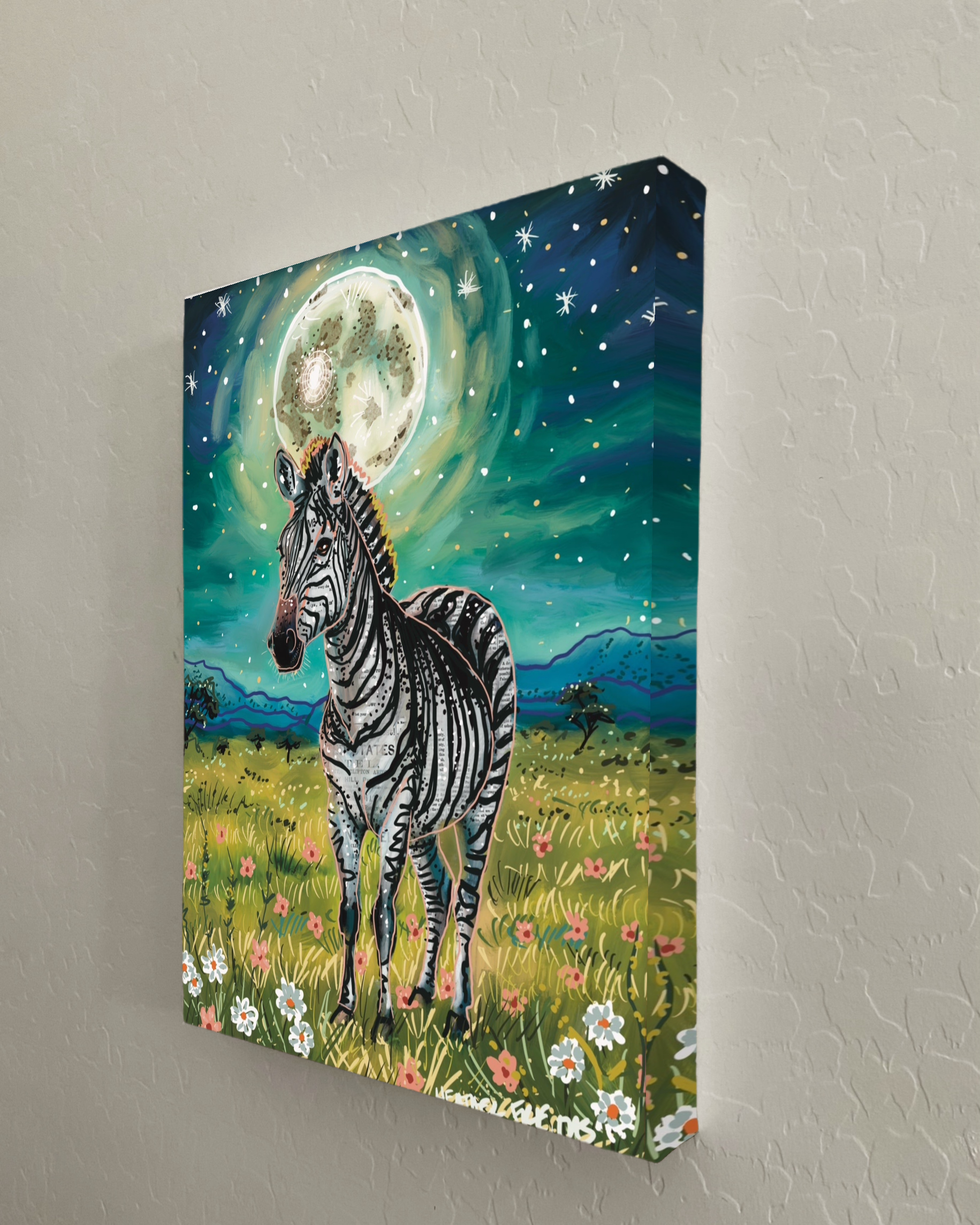 Floral Zebra Print