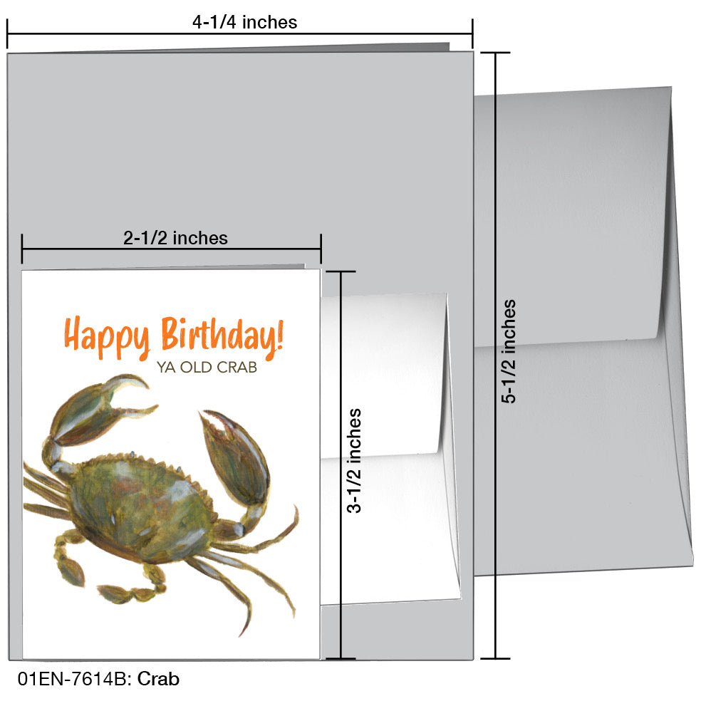 Crab, Greeting Card (7614B) - Arte House