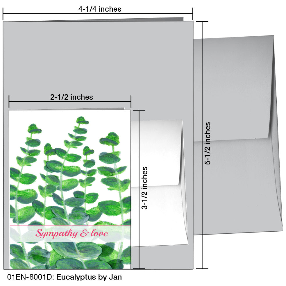 Eucalyptus by Jan, Greeting Card (8001D)