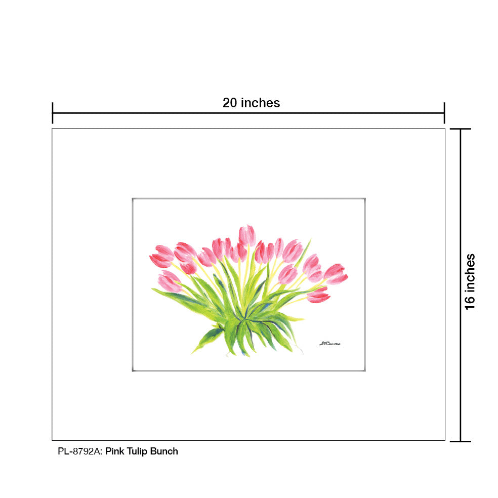 Pink Tulip Bunch, Print (#8792A) - Arte House