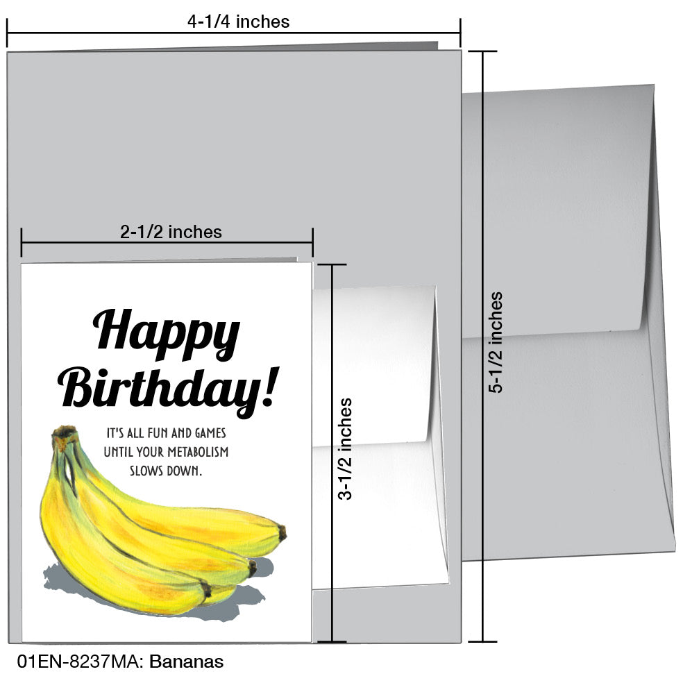 Bananas, Greeting Card (8237MA) - Arte House